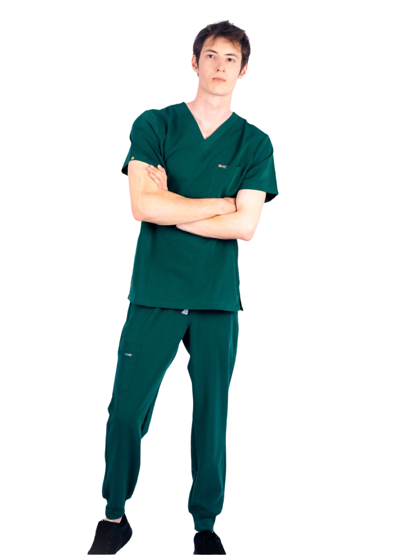 Hunter Green Scrub Top