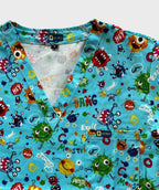 Funky Virus Fun Scrub Top