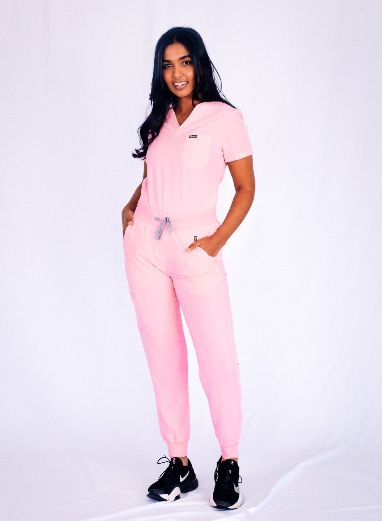 pink women scrubs